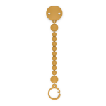 SUJETA CHUPES SILICONA BOLITAS MOSTAZA SUAVINEX