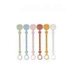 SUJETA CHUPES SILICONA BOLITAS MOSTAZA SUAVINEX - Imagen 2