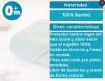 CAPA DE BAÑO BAMBÚ GRIS KIOKIDS - Imagen 2