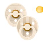 PACK 2 CHUPES BIBS ROUND PIN IVORY TUTETE