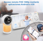 CÁMARA VIGILA BEBÉ 5" WIFI VTECH SARO - Imagen 2
