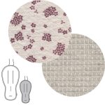 COLCHONETA SILLA REV. OVAL NATURALE ROSA CAMBRASS - Imagen 2
