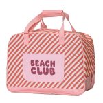 BOLSO DE PLAYA CON REJILLA STRIPES BLOOM & BLUSH TUTETE