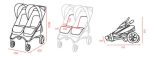 CARRO GEMELAR SLIM TWIN + 1 CAPAZO VALCO BABY - Imagen 6