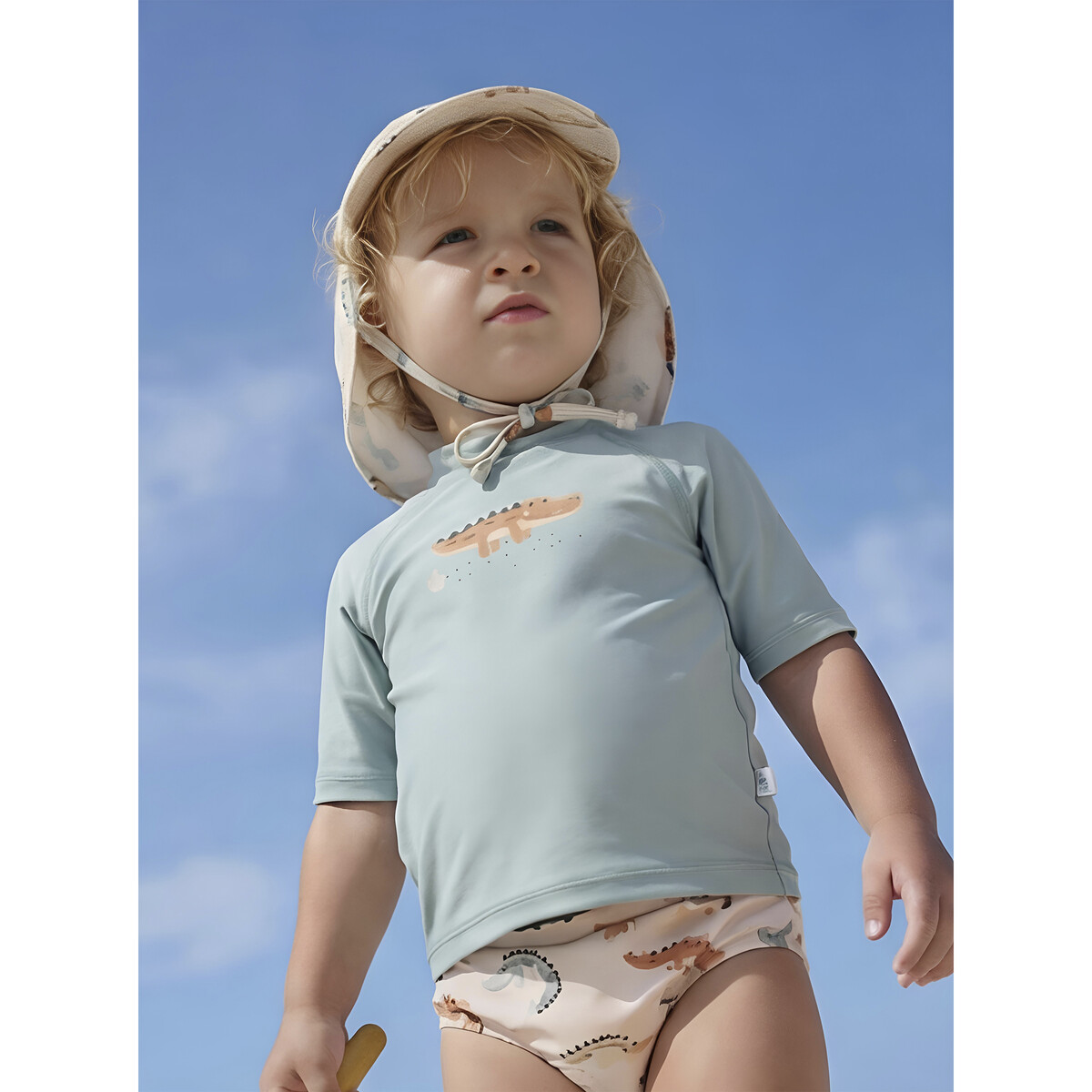 54FU00003815-2 CAMISETA CON PROTECCIÓN SOLAR CAIMAN BIMBIDREAMS 6-12M - Imagen 1