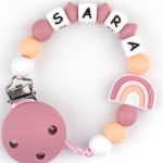 CADENITA SILICONA ARCOIRIS ROSA PERSONALIZABLE MI PIPO