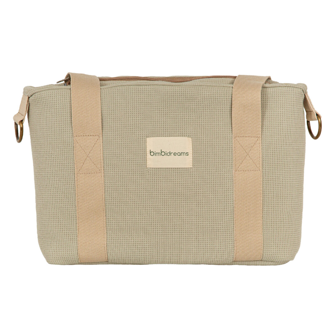 54FU00001096 BOLSO CROSSBODY + CAMBIADOR WAFFLE VERDE BIMBIDREAMS - Imagen 1
