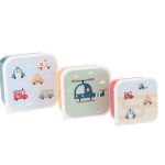 3 CAJAS ALMUERZO CITY CARS TUTETE