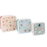 3 CAJAS ALMUERZO GEOMETRIC NATURE TUTETE