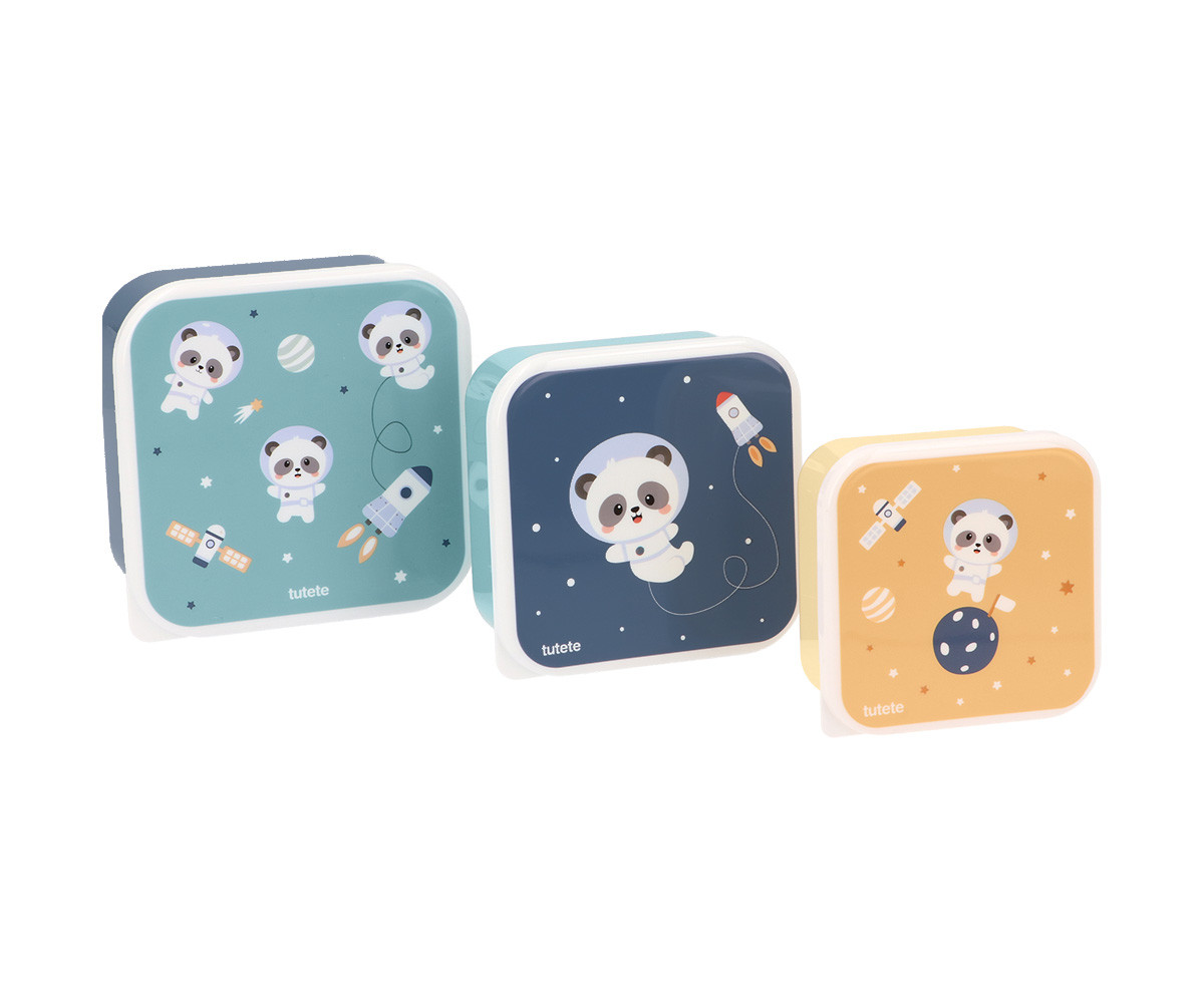677365-1200x1000 SET CAJAS ALMUERZO PANDAS IN SPACE TUTETE - Imagen 1