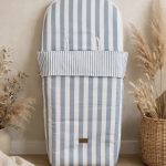 SACO SILLA RAYAS CELESTE D´PEQUES
