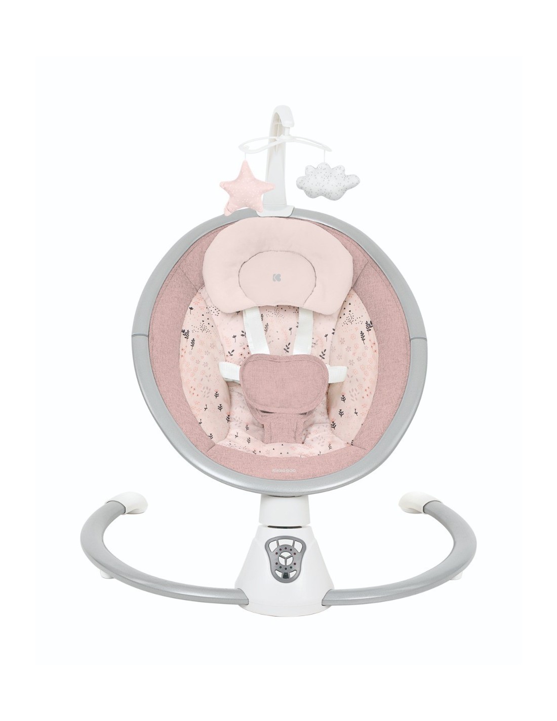 columpio-electrico-twiddle-kikkaboo COLUMPIO BALANCÍN TWIDDLE ROSA KIKKABOO - Imagen 1